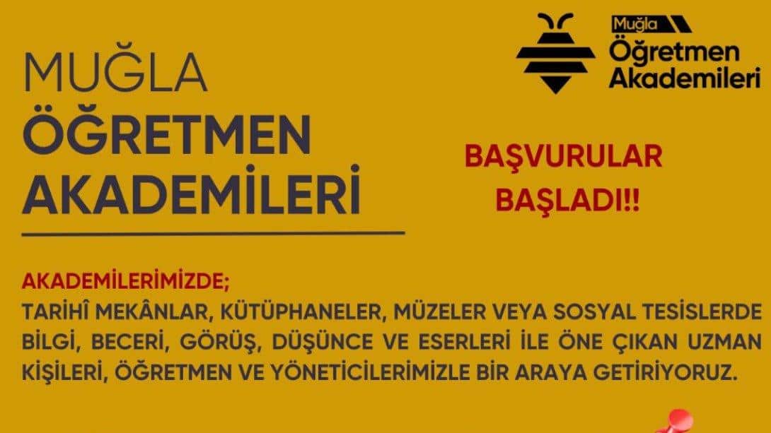 MUĞLA ÖĞRETMEN AKADEMİLERİ BAŞLIYOR